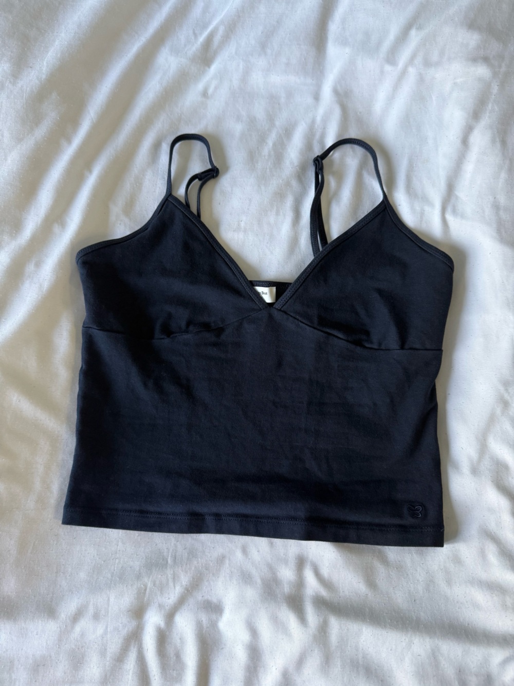 Sunday Best Black Double-Strap Tank